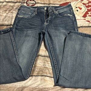 Blue Denim Women's Jeans, boot cut, Cedar Rose